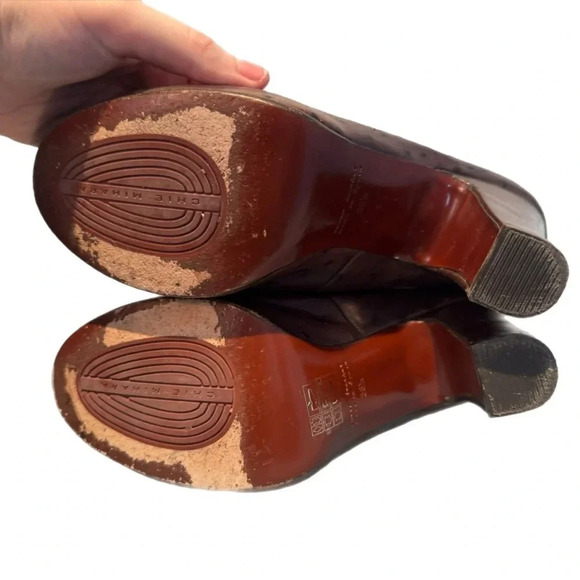 Chie Mihara Ostrich Leather Heels Made In Spain 38 1/2 8.5 Ankle Strap Dust Bag - Picture 12 of 16